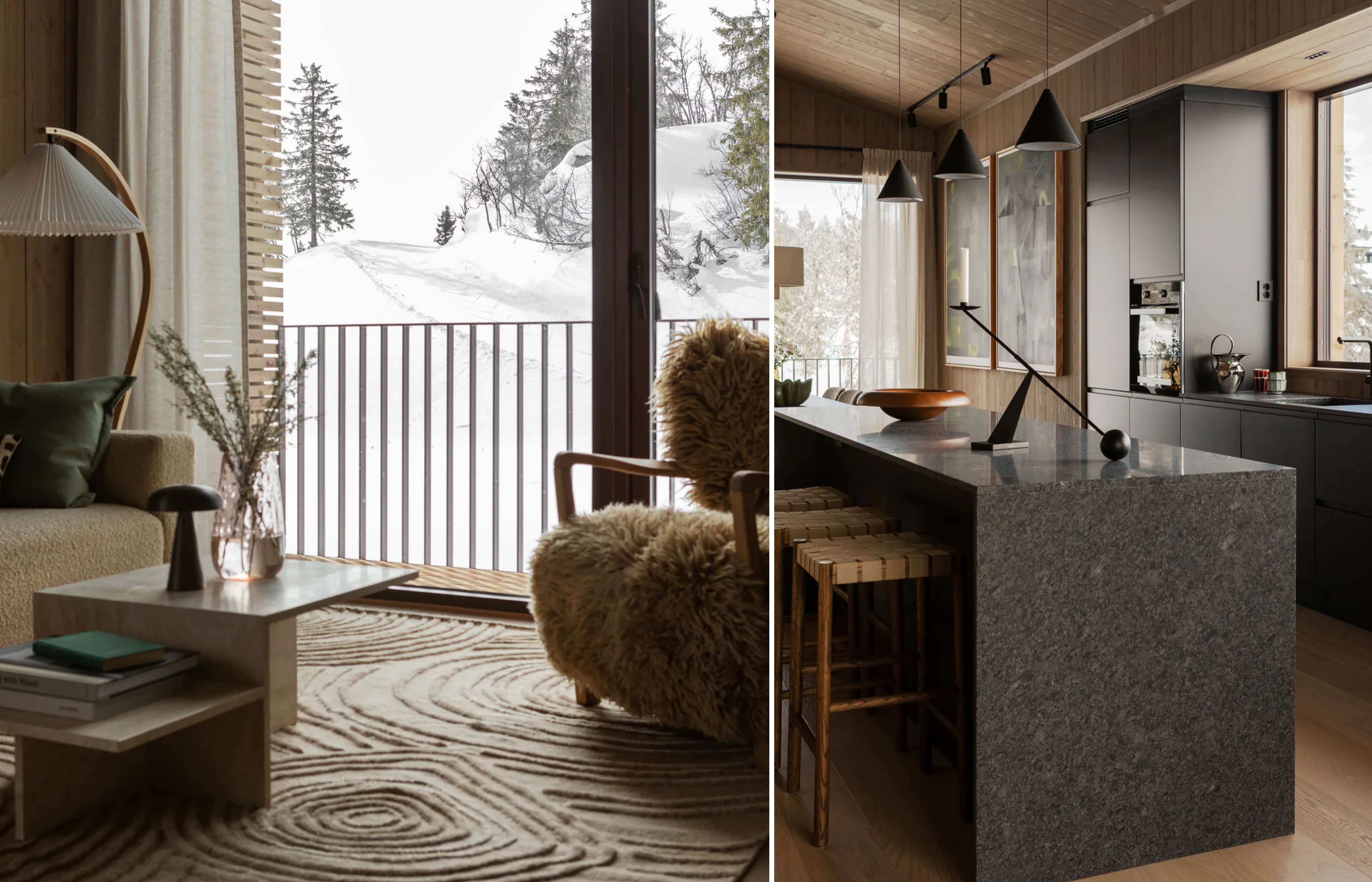 Prosjekt: Moderne fjellhytte på Kvitfjell – OsloDeco