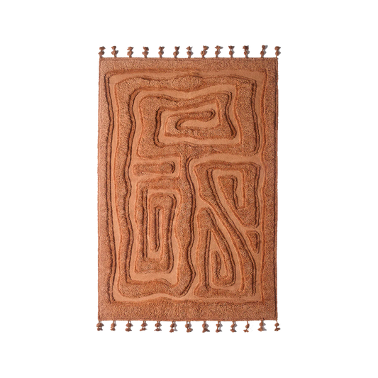 Teppe Beaten Track i Adobe / Rustbrunt fra Dusty Deco.