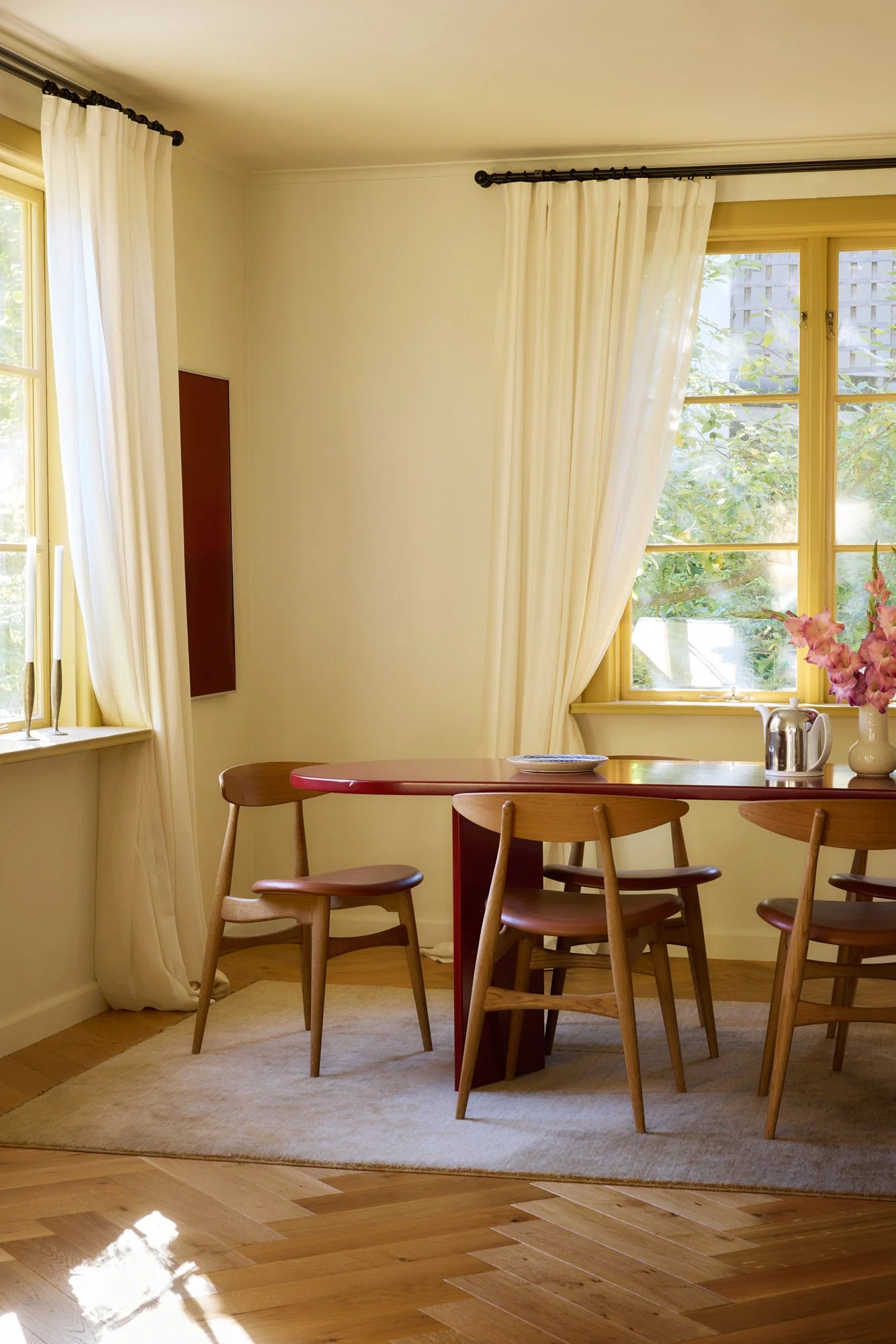 Vevd lingardin fra Gotain i farge benhvit