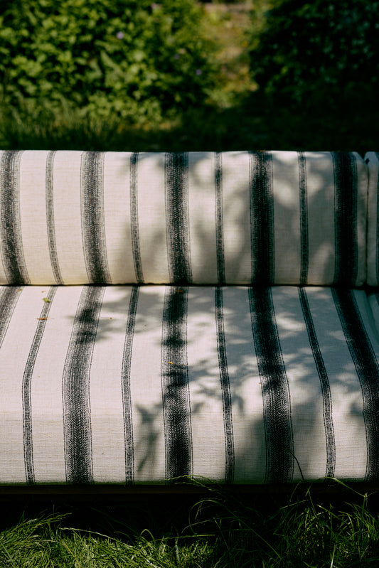 Sofa Outdoor Teak fra HK Living i tekstilet Chalkstripe