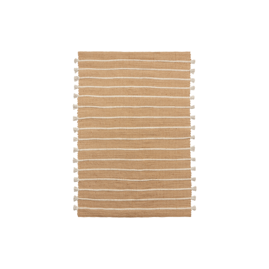 Teppe Ezra i jute fra Broste Copenhagen. Størrelse 140 x 200 cm.