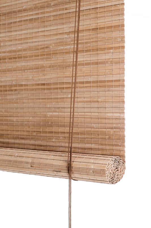 Rullegardin heldekkende bambus brun fra Color&Co