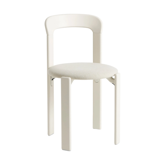 Rey spisestol – Cream White, polstret sete i tekstil Mode 011