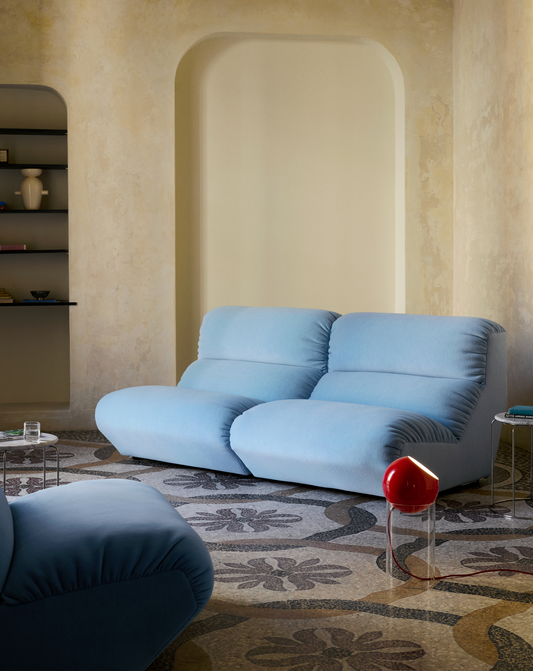 Modulsofa Hi Lo AV54-AV55 i fargen lyseblå (Gentle 0733) fra &tradition.