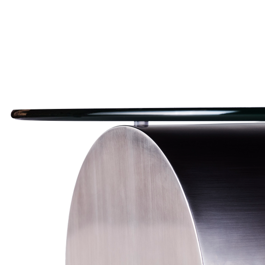 Sofabord i glass og metall: Sofabord Cross Sofa Table fra Dusty Deco