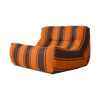 Lenestolen Lazy Lounge Chair fra HK Living i tekstilet Outdoor Retro Striped