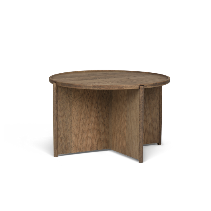 Sofabordet Cling Coffee Table fra Northern i røkt eik, Ø70 cm