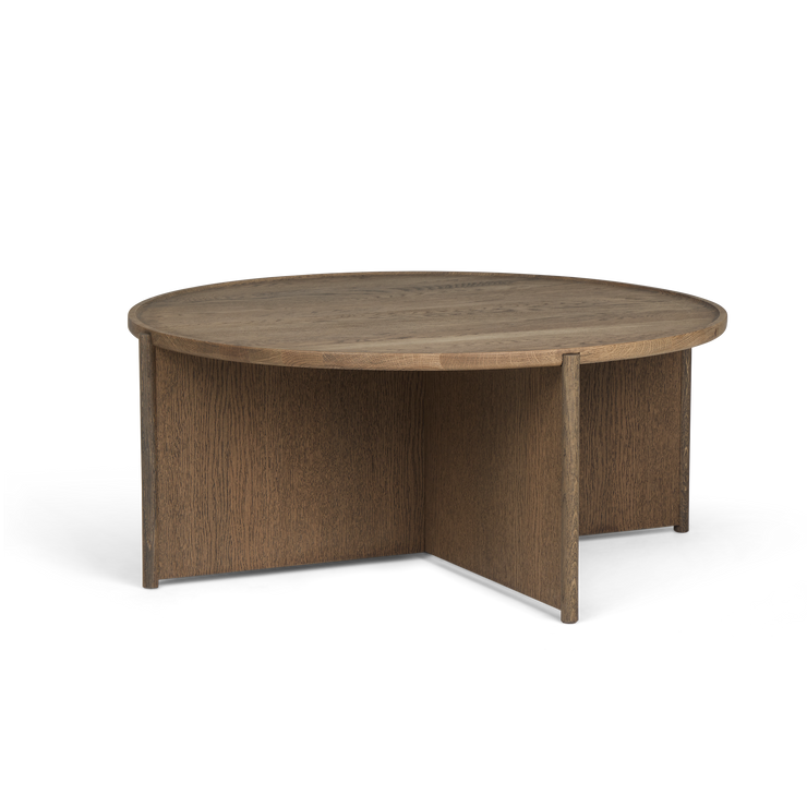 Sofabordet Cling Coffee Table fra Northern i røkt eik, Ø90 cm
