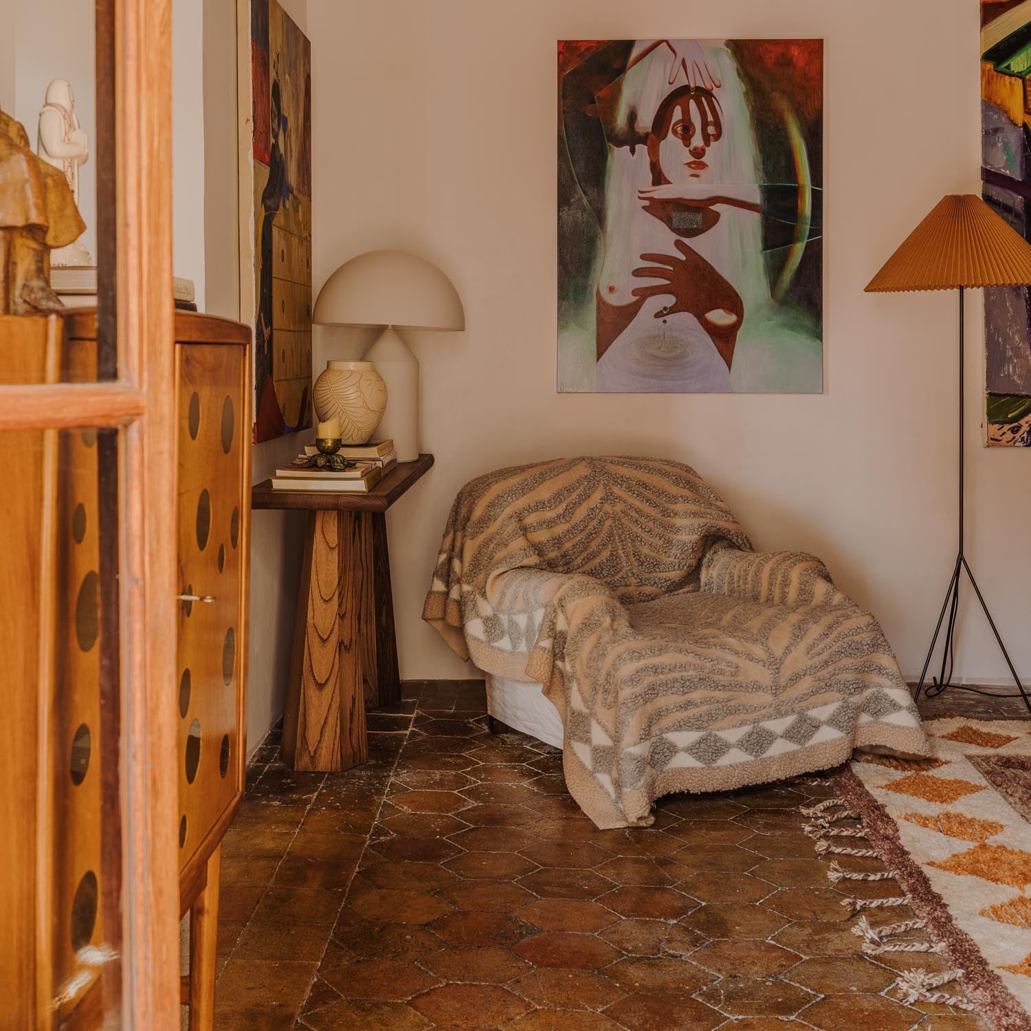 Pledd Wildcat Throw fra Dusty Deco.