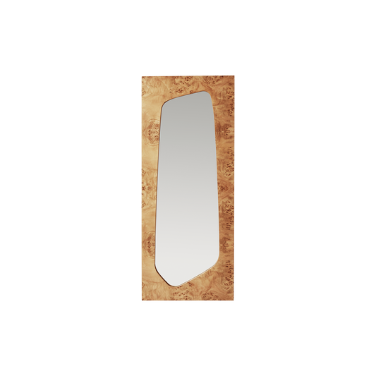 Speil Folia Mirror H135 cm fra Ferm Living i lys burl (Natural Burl).