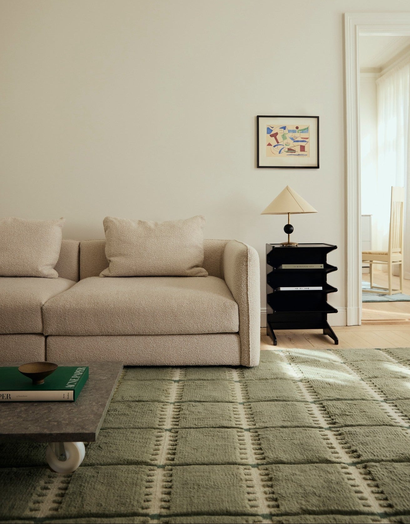 Ullteppe Lilly fra Layered i fargen Green