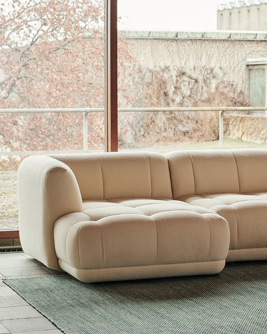 Modulsofa Quilton fra Hay, kombinasjon 19, tekstil Flamiber Cream