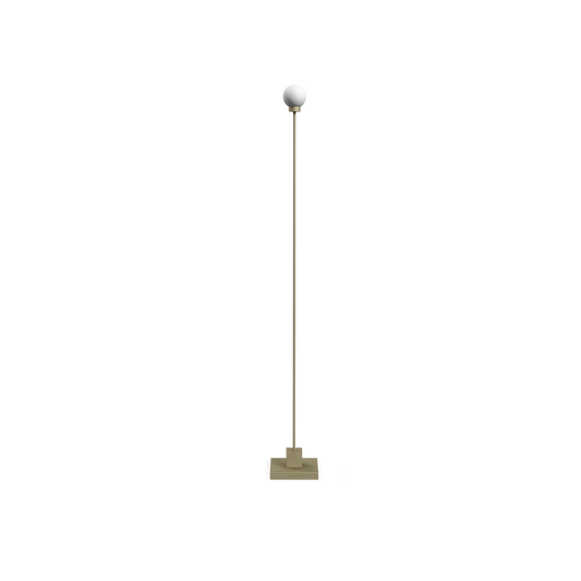 Oppladbar gulvlampe Snowball Portable Floor Lamp i gråbeigefinish fra Northern.