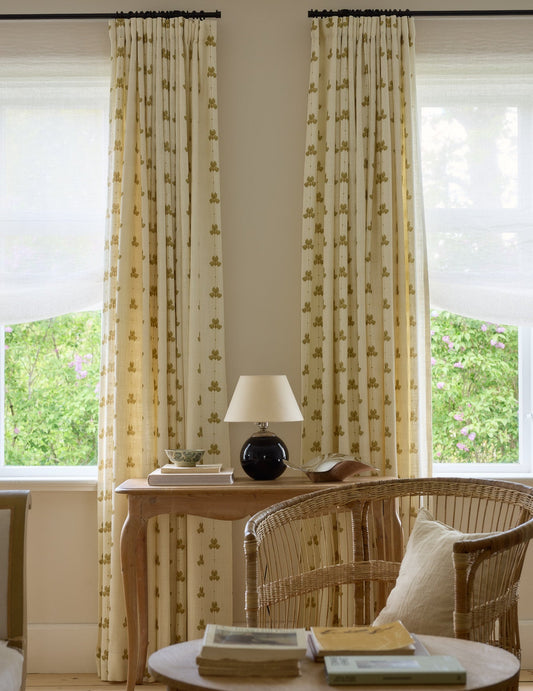 Vevd lingardin Sweet Pea i fargen olivengrønn/ Olive Green fra Gotain.