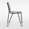 Svart utestol: Spisestolen Tio Chair fra Massproductions i fargen Black