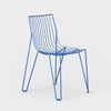 Blå utestol: Spisestolen Tio Chair fra Massproductions i fargen Overseas Blue