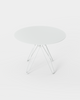 Spisebordet Tio Dining Table Round Ø100 cm fra Massproductions i fargen White. Bordet finnes i mange andre farger.