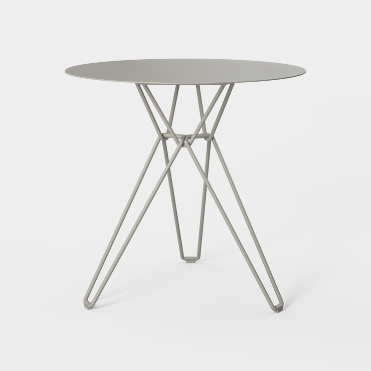 Spisebordet Tio Dining Table Ø75 cm fra Massproductions i fargen Stone Grey