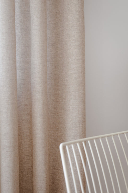 Gardin ull Wool fra OsloDeco, i fargen Sand 04