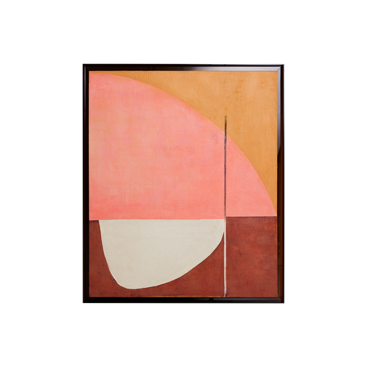 Roseate Hues fra HK Living er et håndmalt maleri med vakkert, abstrakt motiv som virkelig fanger blikket med en delikat fargepalett.