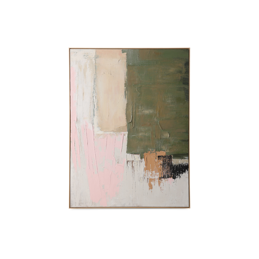 Framed Artwork Nomad er et vakkert håndmalt og innrammet maleri fra HK Living inspirert av den nomadiske livsstilen og ønsket om å utforske og oppdage nye landskap.