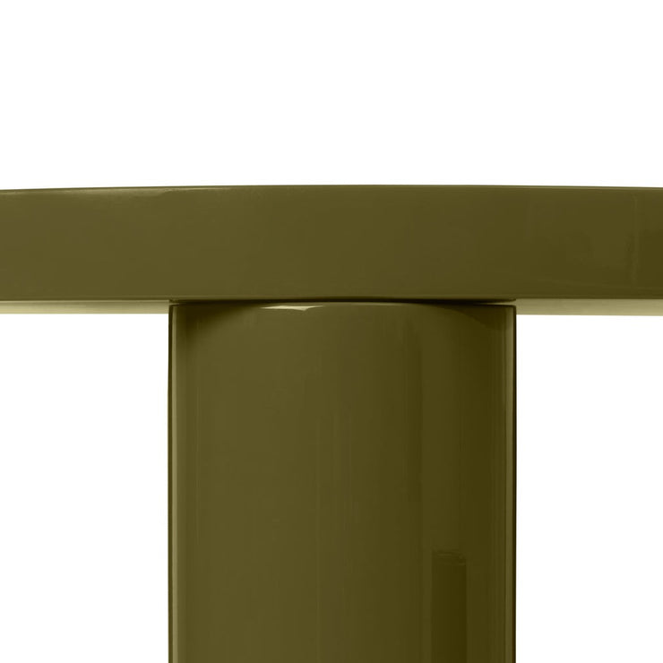 Sofabord Post Coffee Table High Gloss fra Ferm Living i fargen Olive.