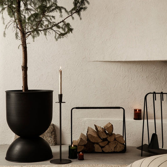 Vedkurv Port Wood Basket svart