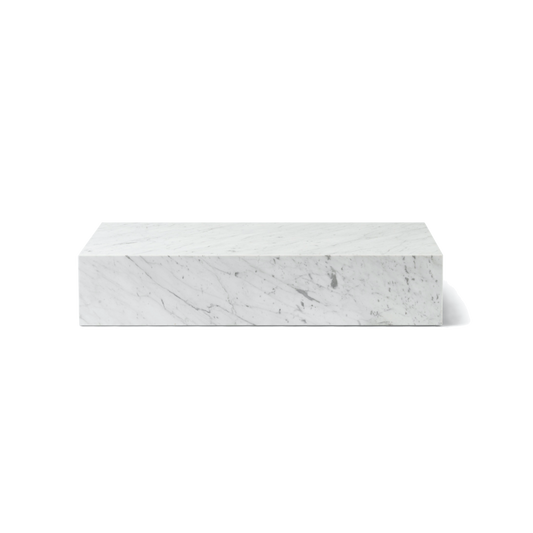 Sofabord Plinth Grand hvit marmor
