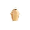Lampeskjermene Bonbon fra Hay er håndvevd og kan brukes som både pendel- og bordlampe. Her i fargen Yellow Melange.
