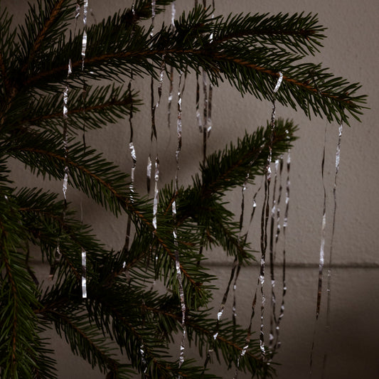 Juleglitter lametta tinsel metall