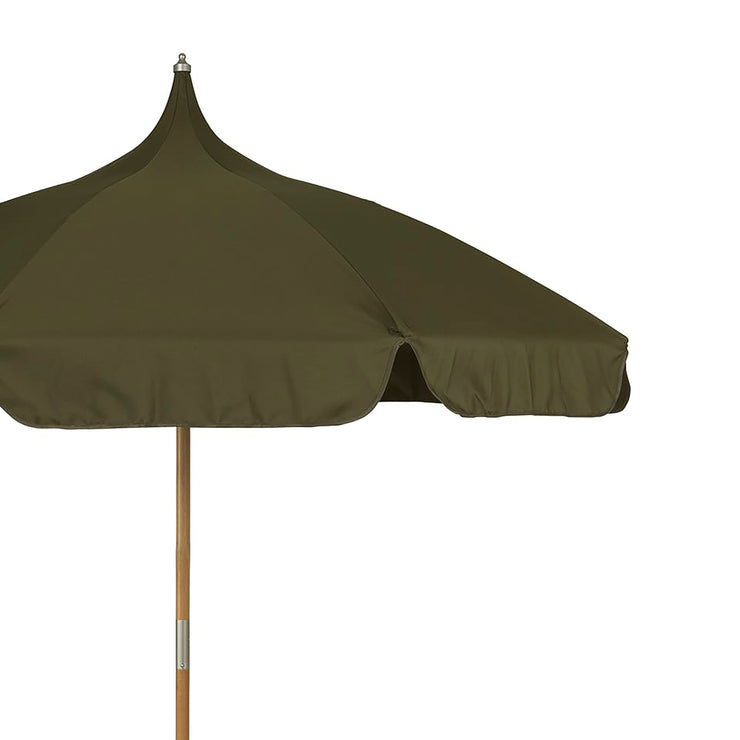 Lull Umbrella i behagelig dempet mørk militærgrønn farge