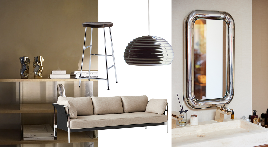 OsloDeco elsker: Møbler og objekter i speilblankt metall
