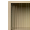 Veggskap Haze Wall Cabinet Rillet Glass fra Ferm Living i beige / Cashmere.