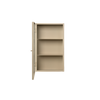 Veggskap Haze Wall Cabinet Rillet Glass fra Ferm Living i beige / Cashmere.