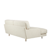 Sofaen Flaneur fra Gubi som 2-seter i tekstilet Limonta, White 15. 