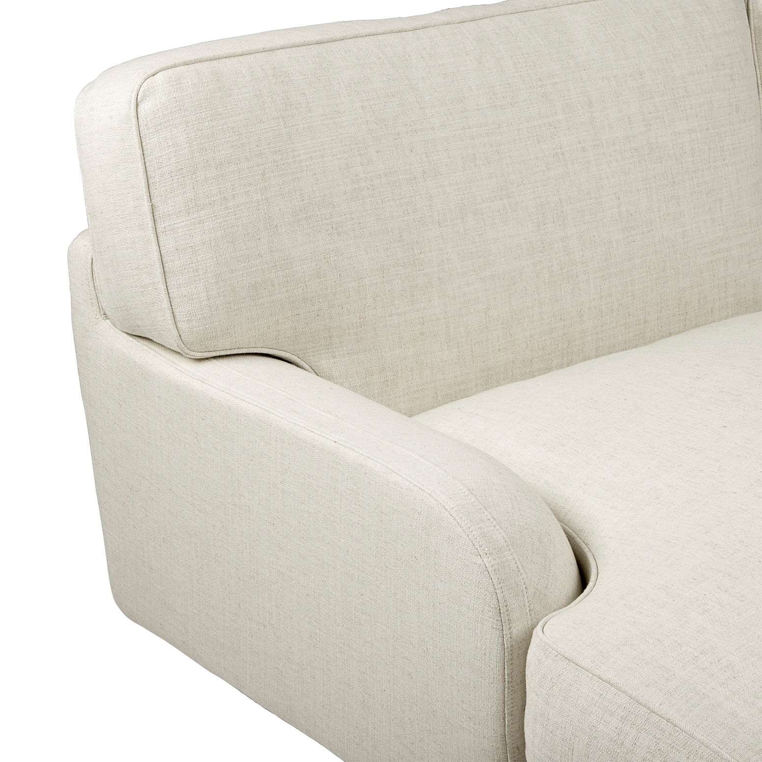 Sofaen Flaneur fra Gubi i tekstilet Limonta, White 15. 