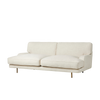 Sofaen Flaneur fra Gubi som 2-seter i tekstilet Limonta, White 15.