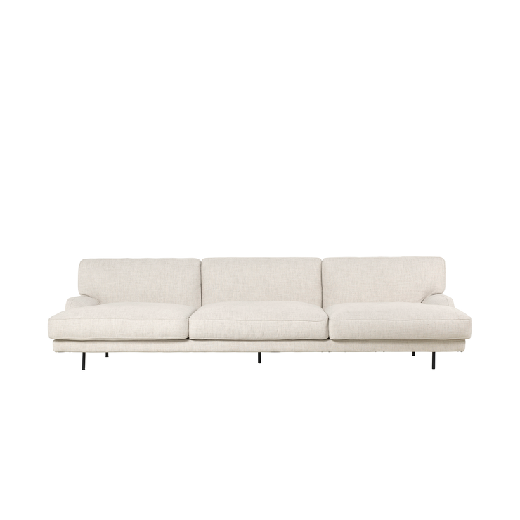 Sofaen Flaneur fra Gubi som 3-seter i tekstilet Limonta, White 15.