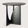 Sidebordet Geometric Side Table fra Ethnicraft i svartlakkert eik