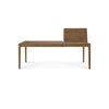 Spisebord Bok Dining Table Extendable fra Ethnicraft med finish i ubehandlet teak