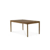 Spisebord Bok Dining Table Extendable fra Ethnicraft med finish i ubehandlet teak