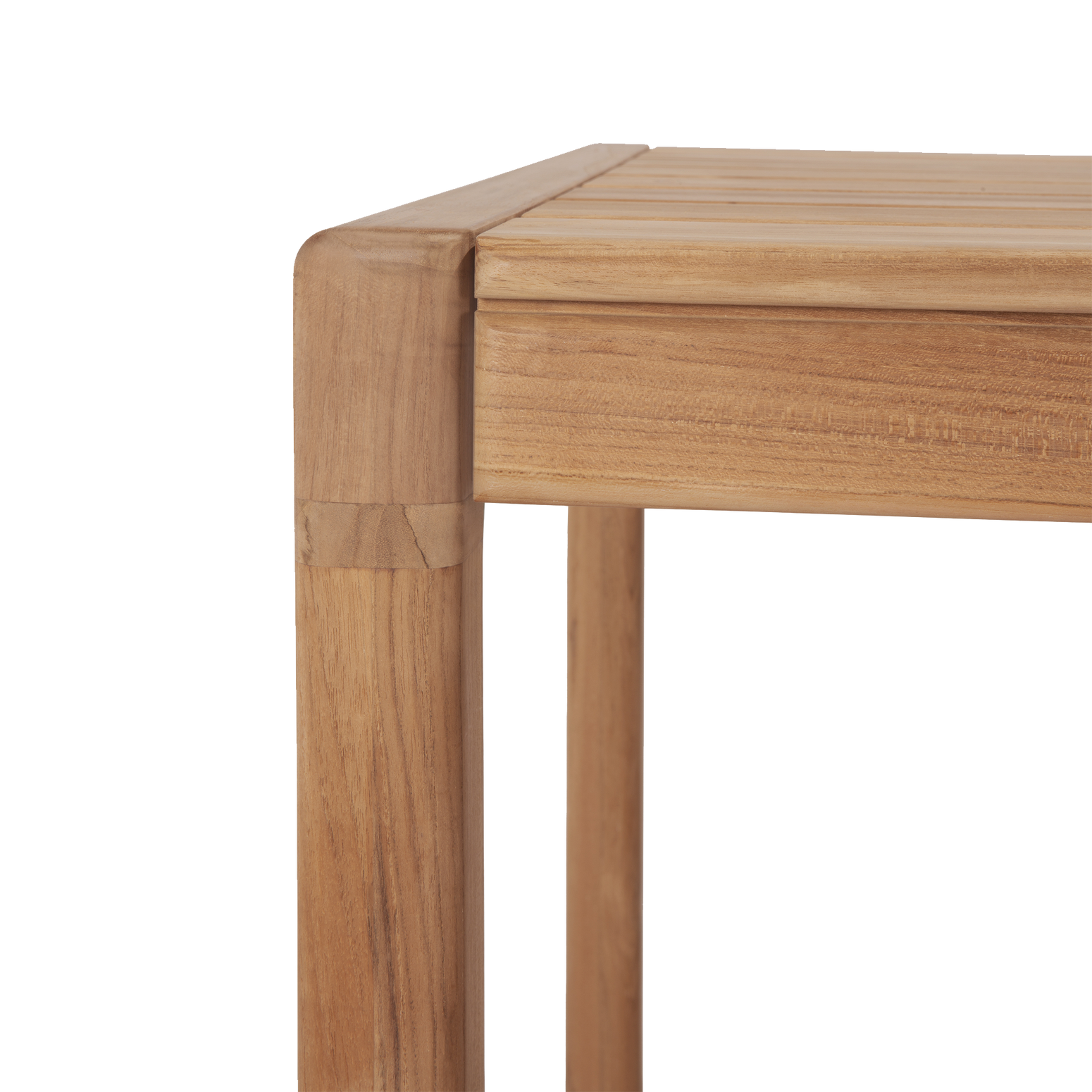 Vi elsker de diskret sammenføyningene i spisebordet Jack Outdoor Dining Table fra Ethnicraft – de vitner om godt håndverk og tilfører det lille ekstra! 