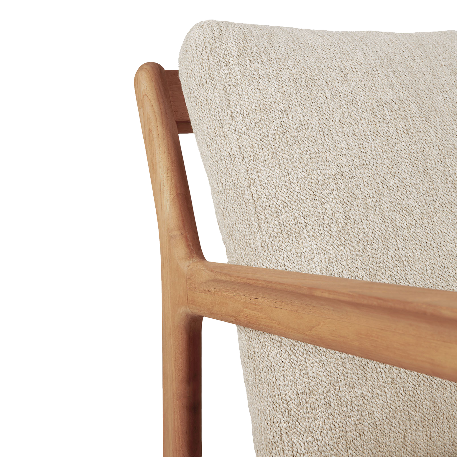 Sofa Jack Outdoor Sofa 3-seter fra Ethnicraft med pute i beige/Natural.
