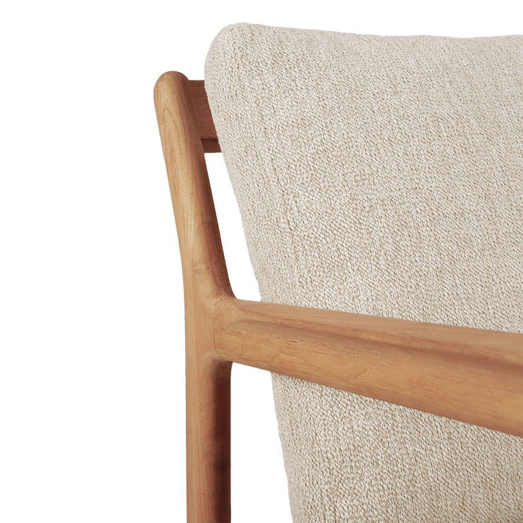 Sofa Jack Outdoor Sofa 3-seter fra Ethnicraft med pute i beige/Natural.