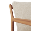 Sofa Jack Outdoor Sofa 3-seter fra Ethnicraft med pute i beige/Natural.