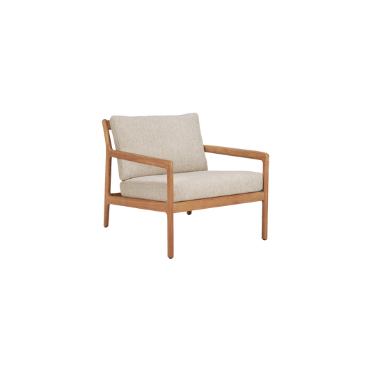 Ethnicraft sin komfortable loungestol Jack Outdoor Lounge Chair er en del av Jack Outdoor-serien, designet av Jacques Deneef. 