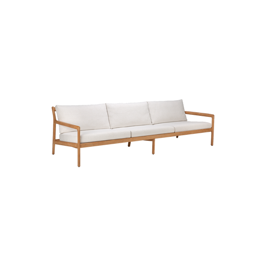 Ethnicraft sin komfortable Sofa Jack Outdoor Sofa 3-seter er en del av Jack Outdoor-serien, designet av Jacques Deneef.