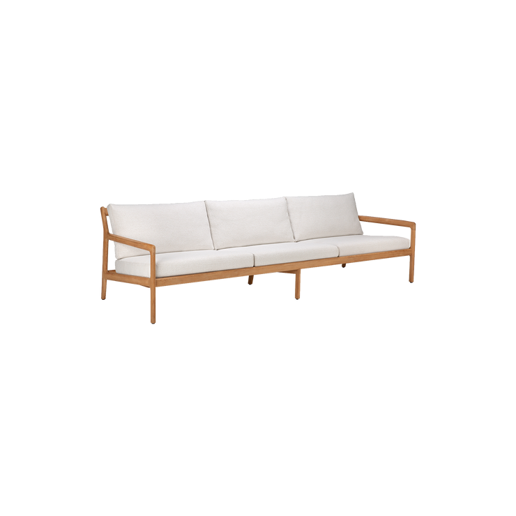 Ethnicraft sin komfortable Sofa Jack Outdoor Sofa 3-seter er en del av Jack Outdoor-serien, designet av Jacques Deneef.