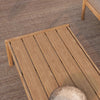 Vi elsker de diskret sammenføyningene i sofabordet Jack Outdoor Coffee Table fra Ethnicraft – de vitner om godt håndverk og tilfører det lille ekstra!