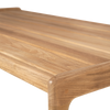 Sofabord Jack Outdoor Coffee Table fra Ethnicraft er laget i ubehandlet teak, en slitesterk tresort som utvikler en vakker patina over tid.